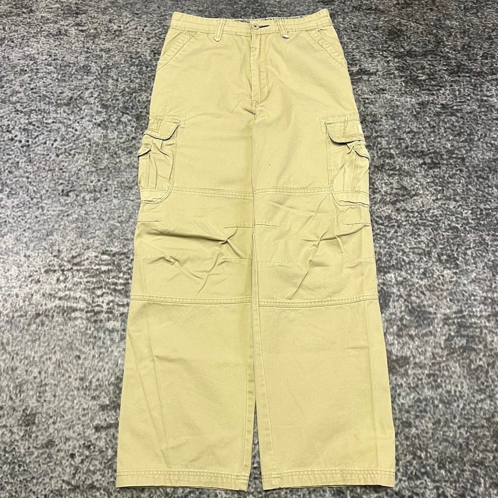 VTG Unionbay Cargo Pants Mens 28x29 Tan Baggy Utility Skater Y2K